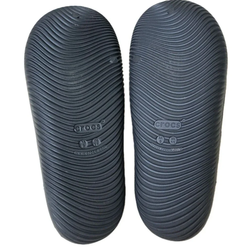 Crocs Mellow Recovery Slide Sandals Black Black Womens Size 11  Men’s Size 9